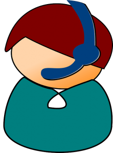 helpdesk en handleidingen callcenter headset Afbeelding van Clker-Free-Vector-Images via Pixabay