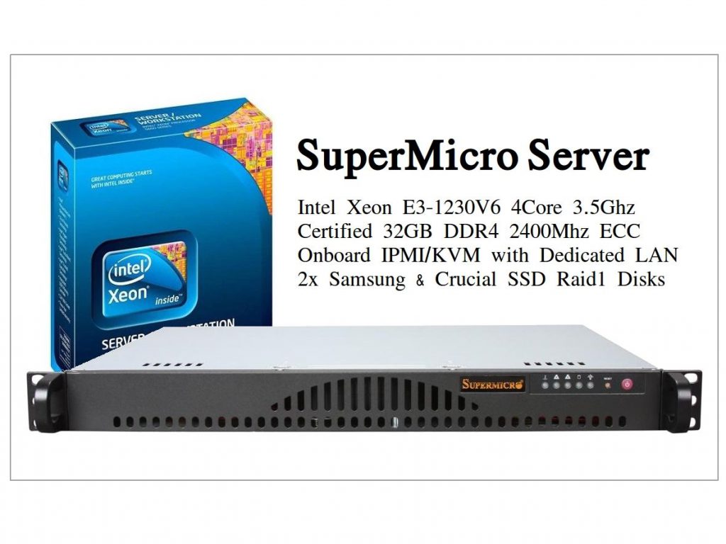 SuperMicro Intel Xeon E3 Server